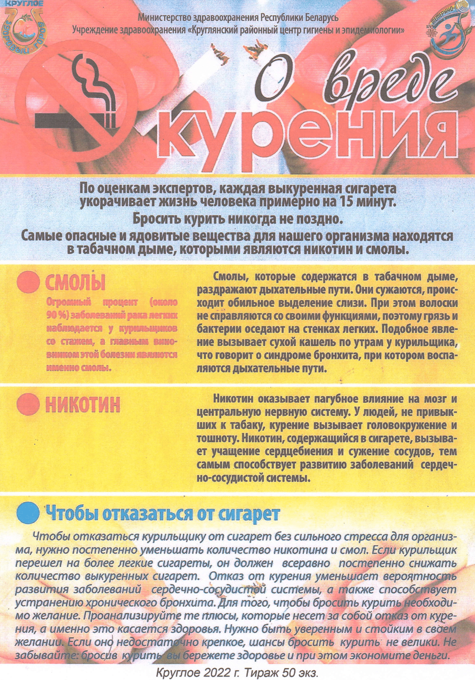 О вреде курения