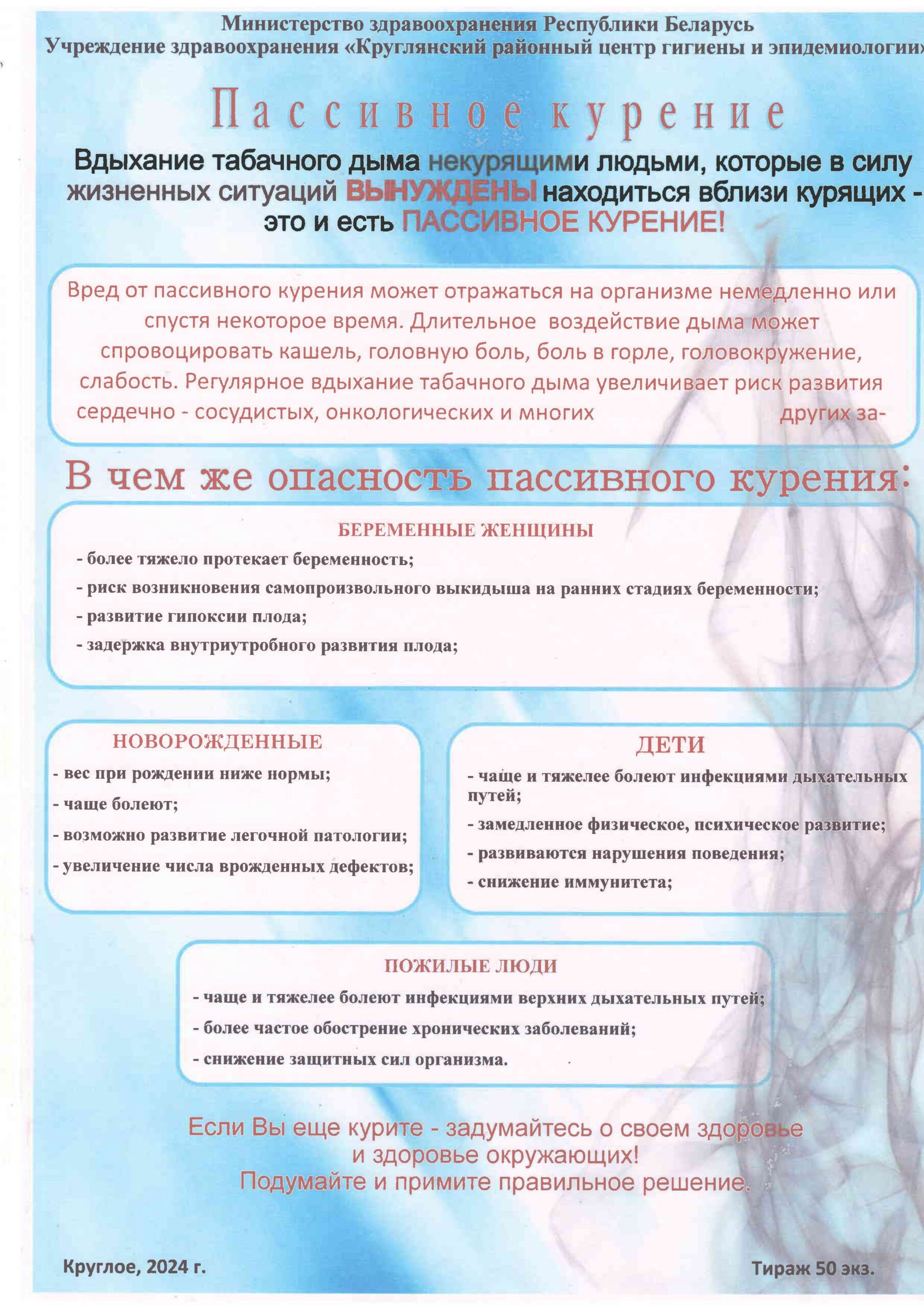 Пассивное курение