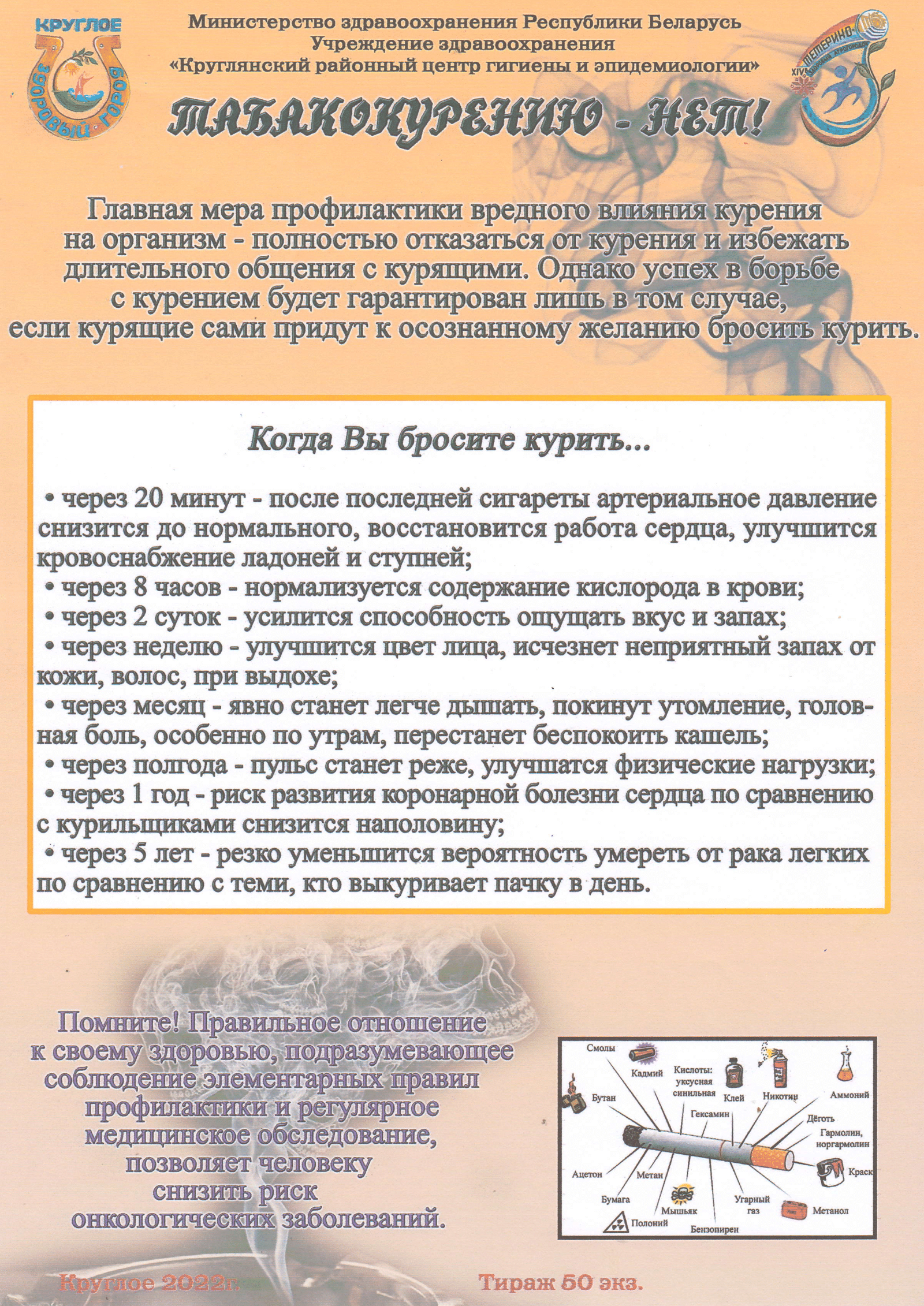 Табакокурению — нет!