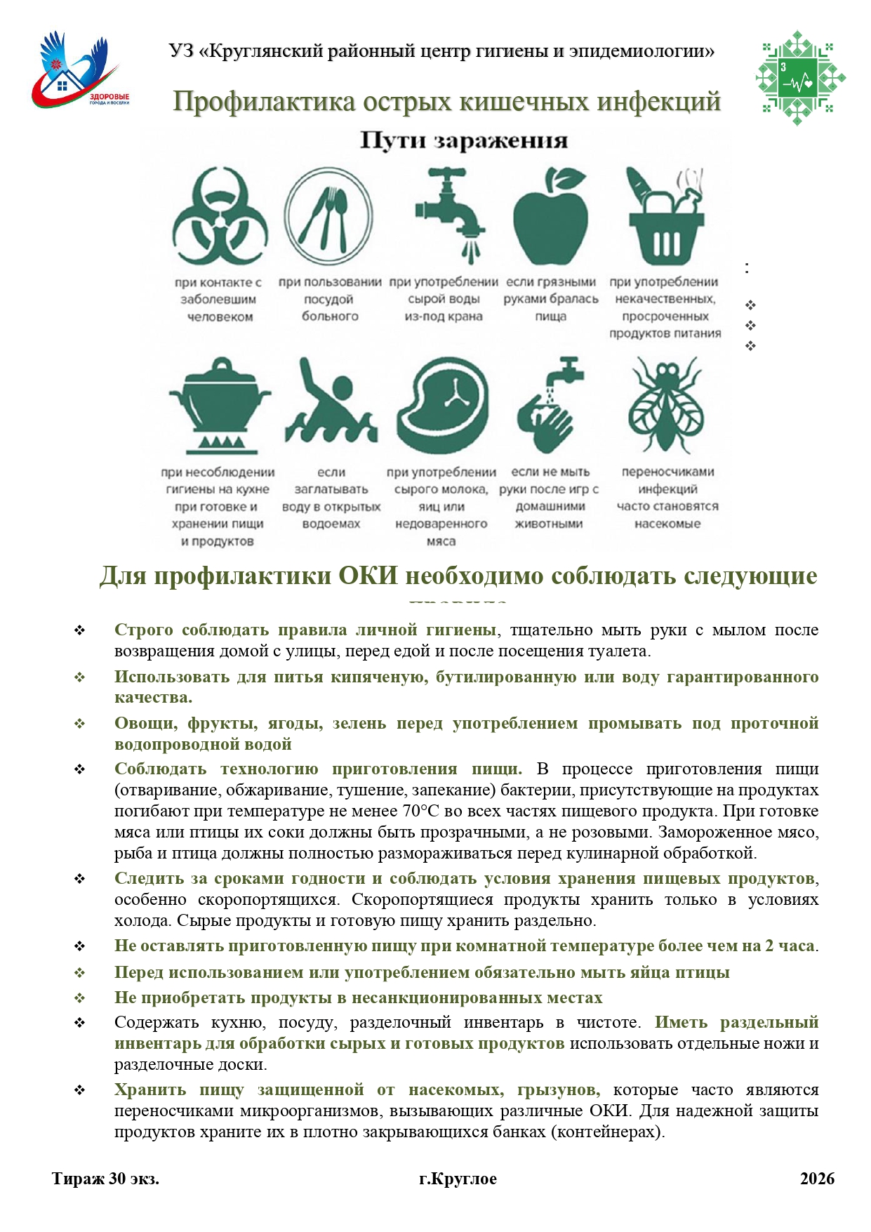 Профилактика острых кишечных инфекций